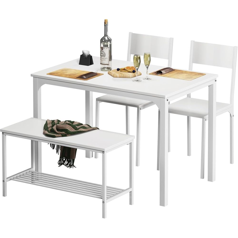 Commercial Kitchen Set - 4 Pieces Dining Table Set, 43.3