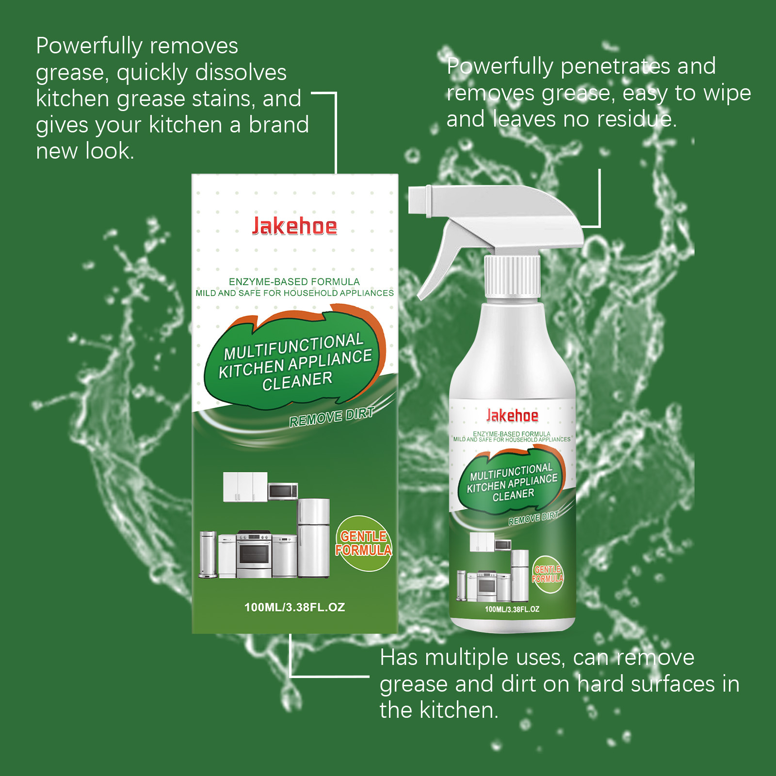 100ml Kitchen Appliance Cleane - Commercial Kitchen Grease Cleaner บทวิจารณ์และราคา