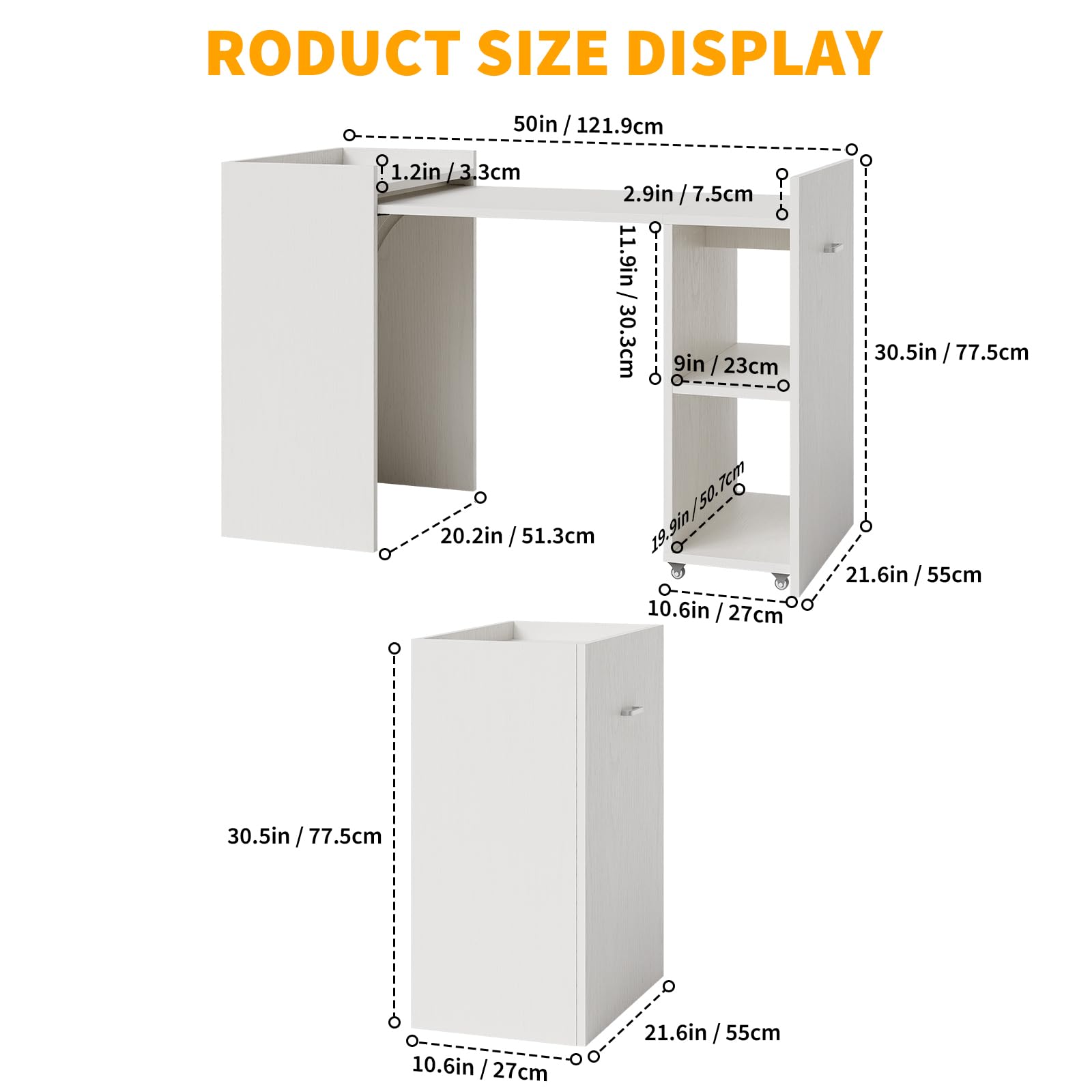 Foldable Computer Desk With St - Commercial Kitchen Small Space บทวิจารณ์และราคา