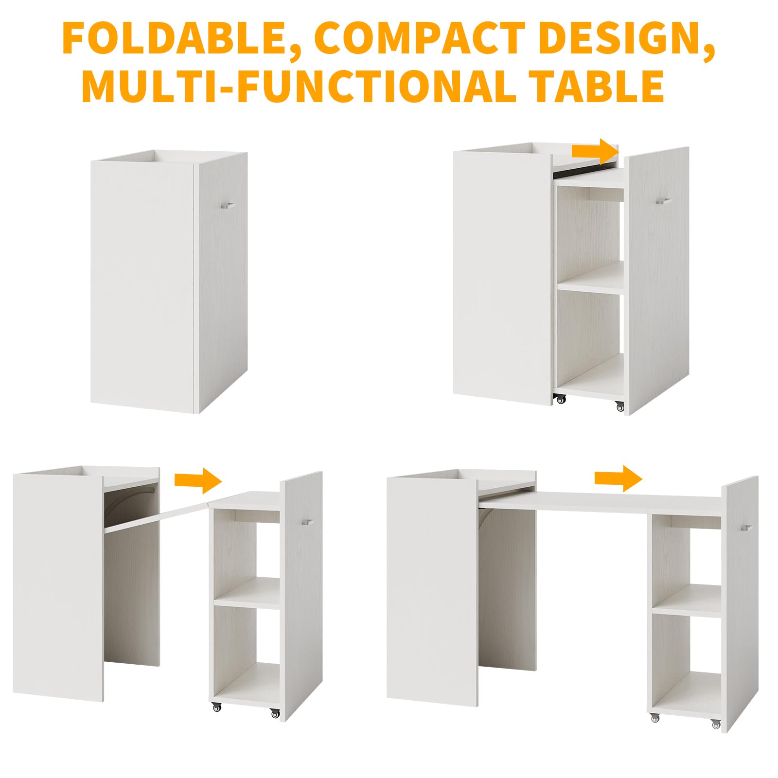 Foldable Computer Desk With St - Commercial Kitchen Small Space บทวิจารณ์และราคา