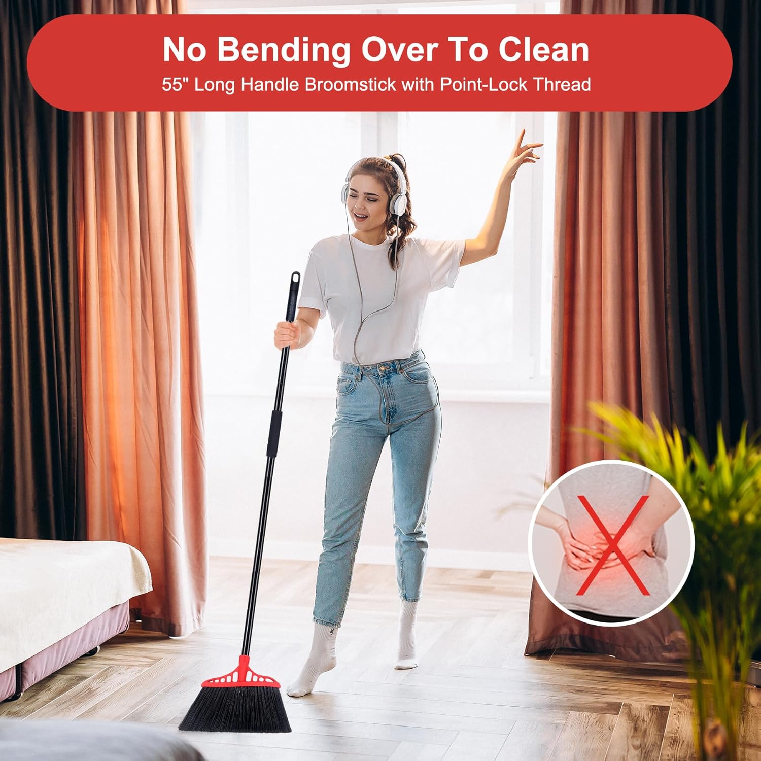 Tiumso Heavy Duty Angle Broom  - Commercial Kitchen Broom บทวิจารณ์และราคา