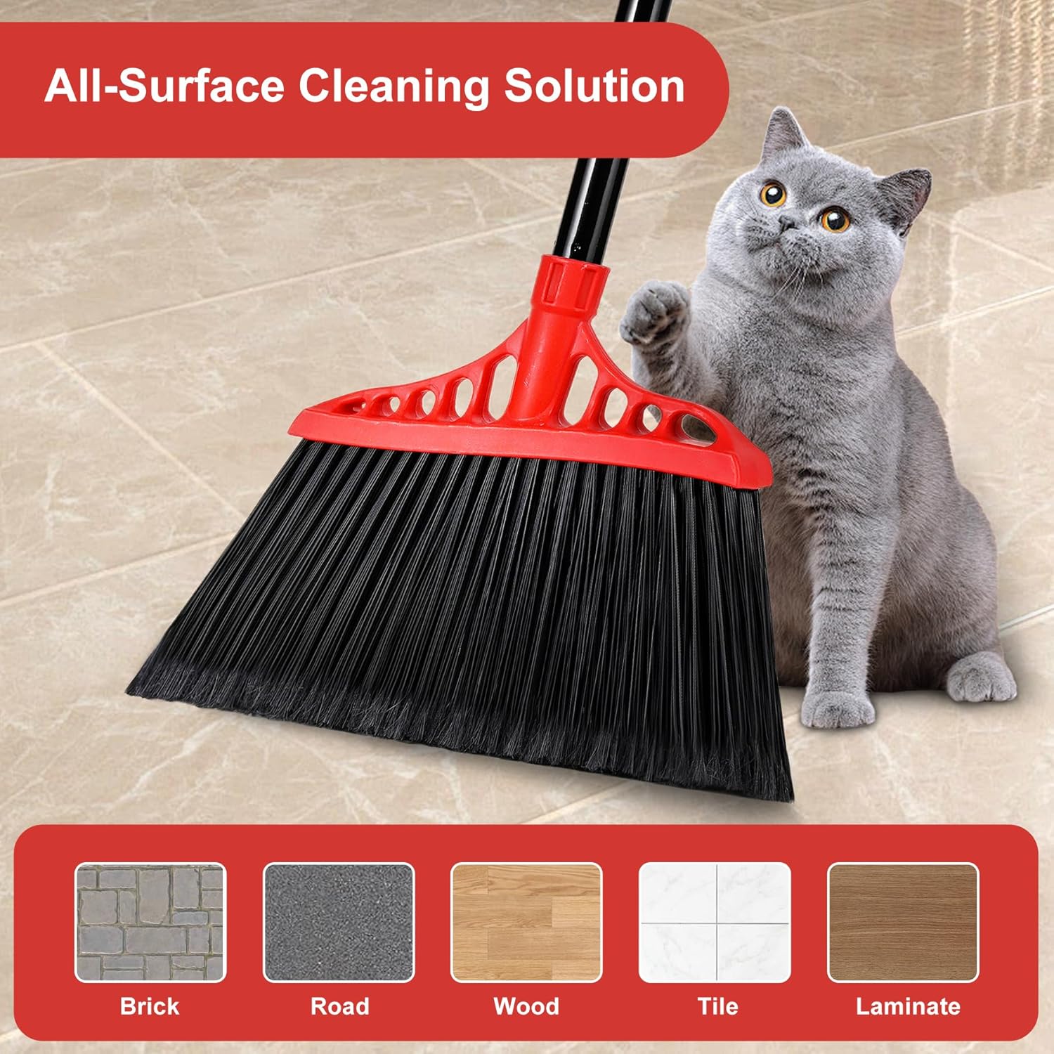 Tiumso Heavy Duty Angle Broom  - Commercial Kitchen Broom บทวิจารณ์และราคา