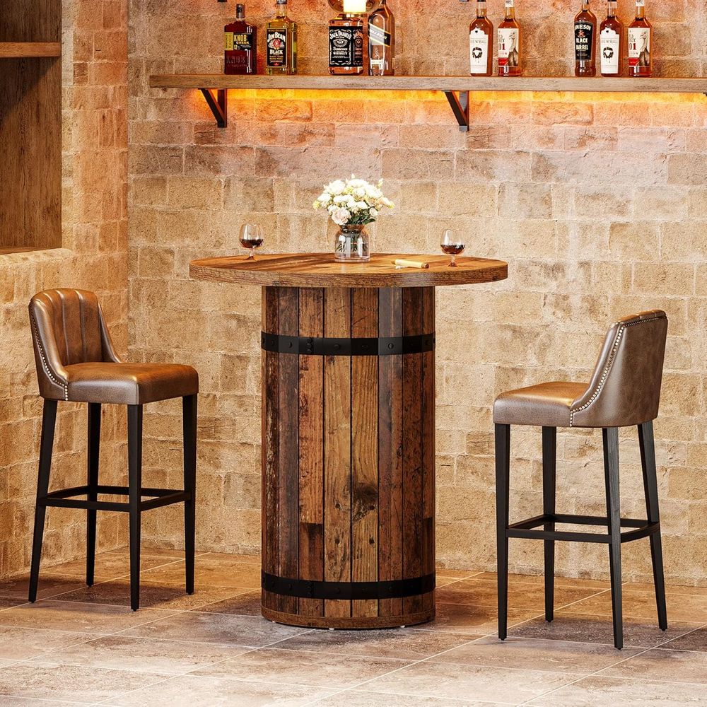 Round Bar Table, 39.4-Inch Bar - Commercial Kitchen Small Space บทวิจารณ์และราคา
