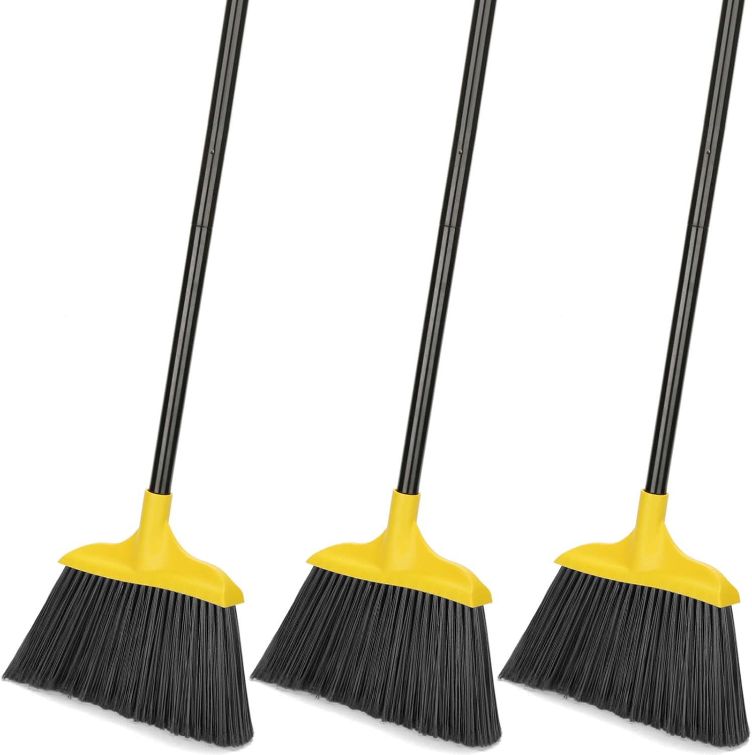 3 Pack Heavy Duty Outdoor Broo - Commercial Kitchen Broom บทวิจารณ์และราคา