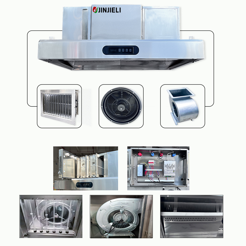 Over 98% Fume Removal Rate Ele - Commercial Kitchen Chimney บทวิจารณ์และราคา