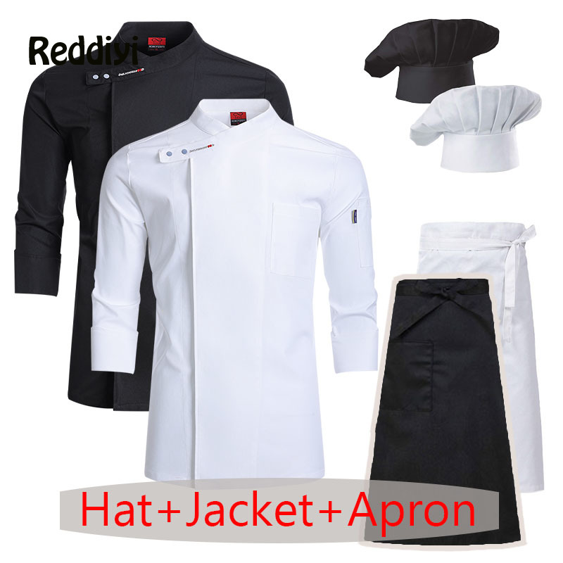 Chef Uniform 3-piece Set Whole - Commercial Kitchen Set บทวิจารณ์และราคา