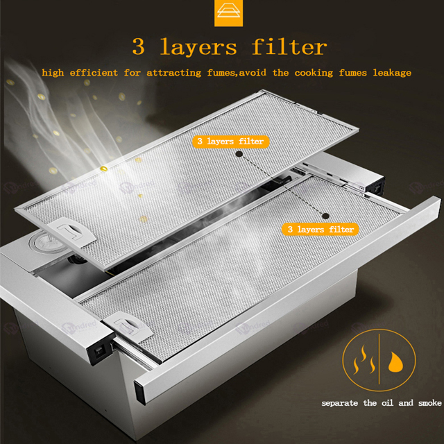 Built in Cooker Hood Stainless - Commercial Kitchen Chimney บทวิจารณ์และราคา