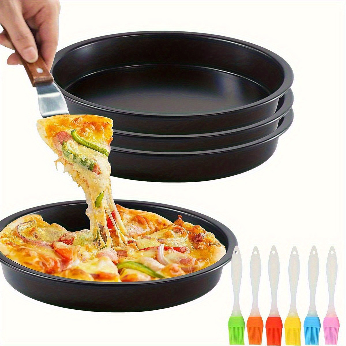 6/8/9/10inch Non-Stick Pizza T - Pizza Conveyor Oven บทวิจารณ์และราคา