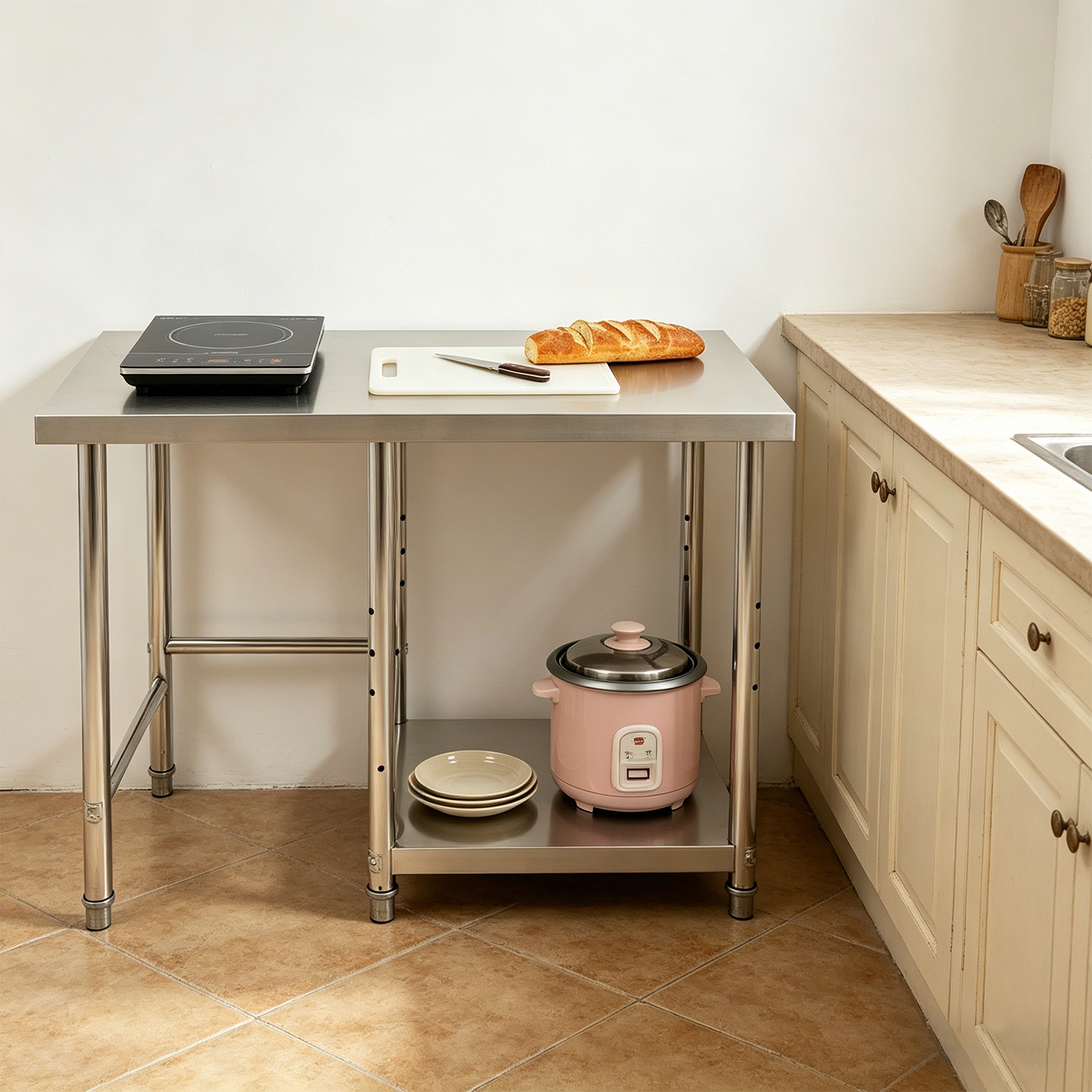 304 Stainless Steel Table For  - Commercial Kitchen Tables บทวิจารณ์และราคา