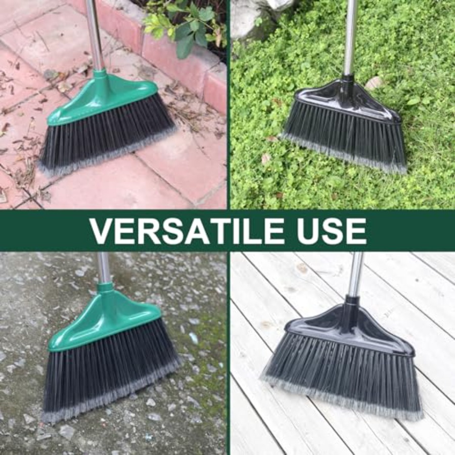 4 PCS Heavy Duty Broom Outdoor - Commercial Kitchen Broom บทวิจารณ์และราคา