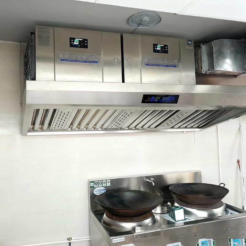 Electrostatic commercial smoke - Commercial Kitchen Chimney บทวิจารณ์และราคา