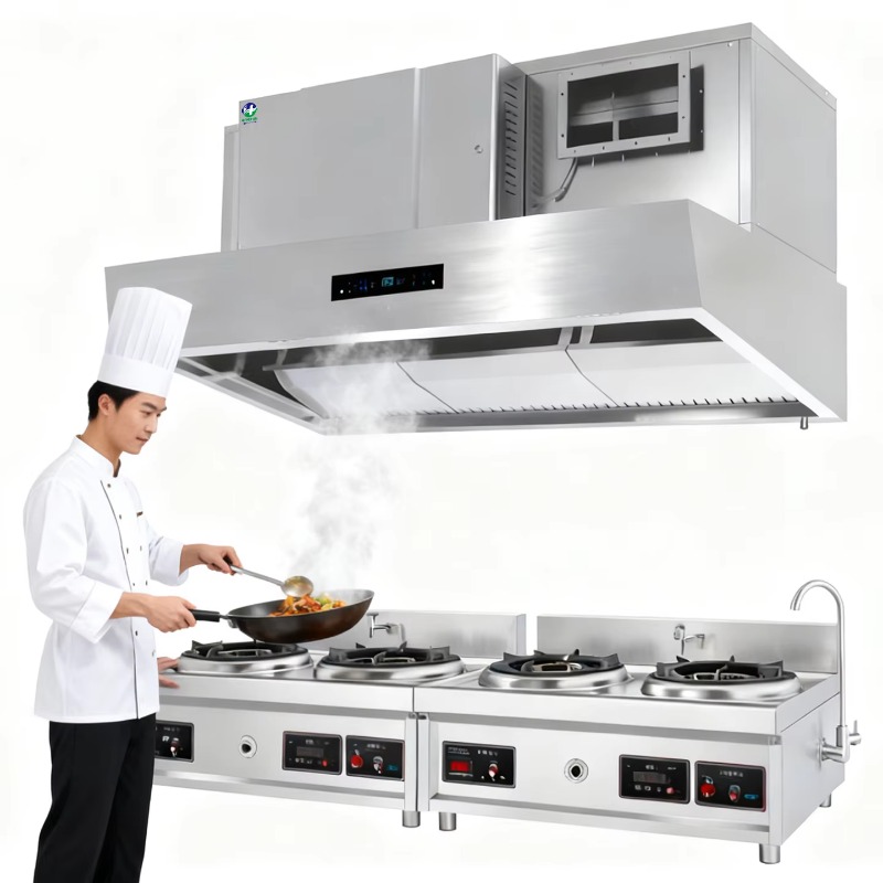Electrostatic commercial smoke - Commercial Kitchen Chimney บทวิจารณ์และราคา