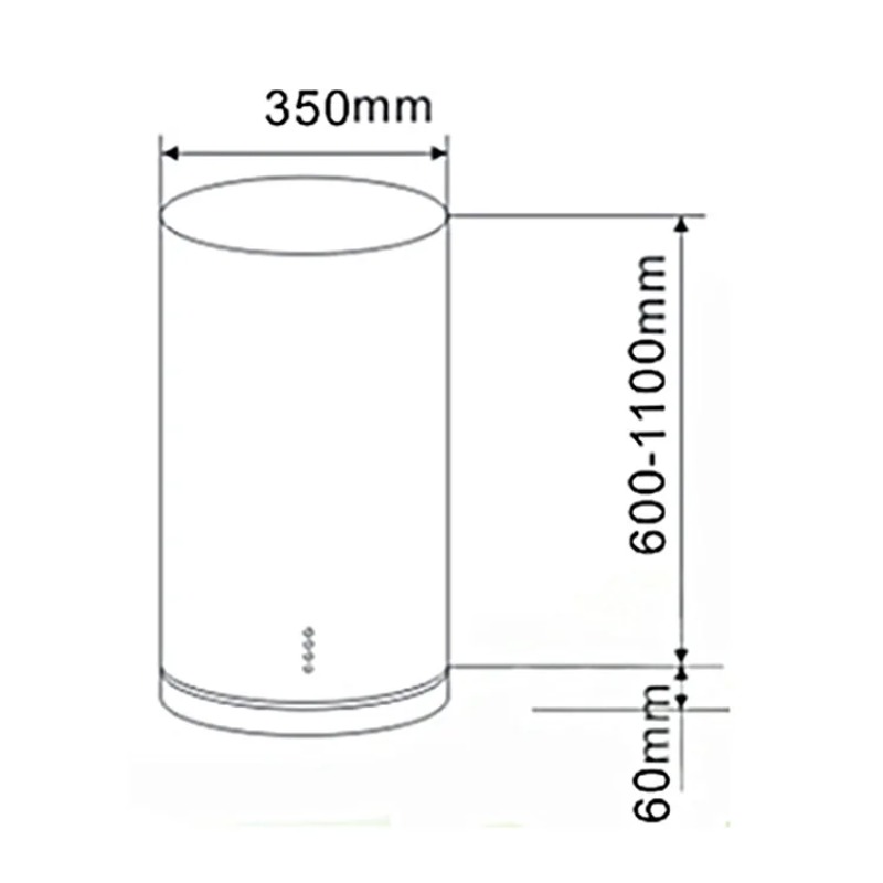 New Design Island Cylindrical  - Commercial Kitchen Hood Design บทวิจารณ์และราคา