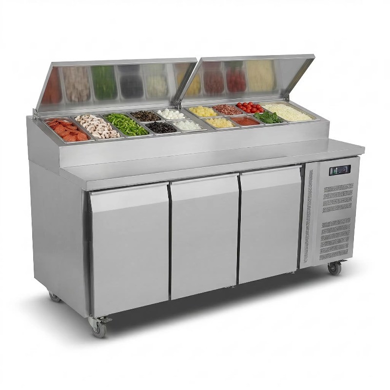 OEM Counter Fridge Sandwich Pr - Commercial Kitchen Tables บทวิจารณ์และราคา
