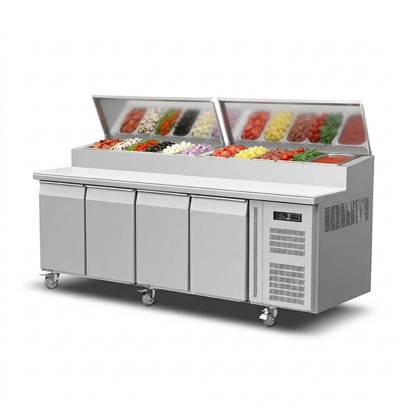 OEM Counter Fridge Sandwich Pr - Commercial Kitchen Tables บทวิจารณ์และราคา