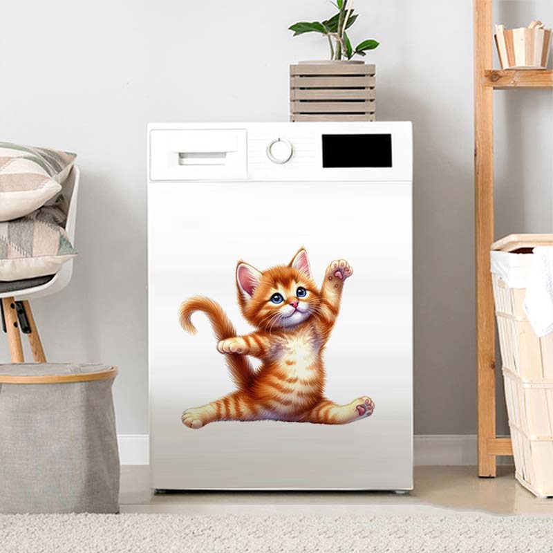 Yoga Cat  Wall Sticker Removab - Commercial Kitchen Fridge บทวิจารณ์และราคา