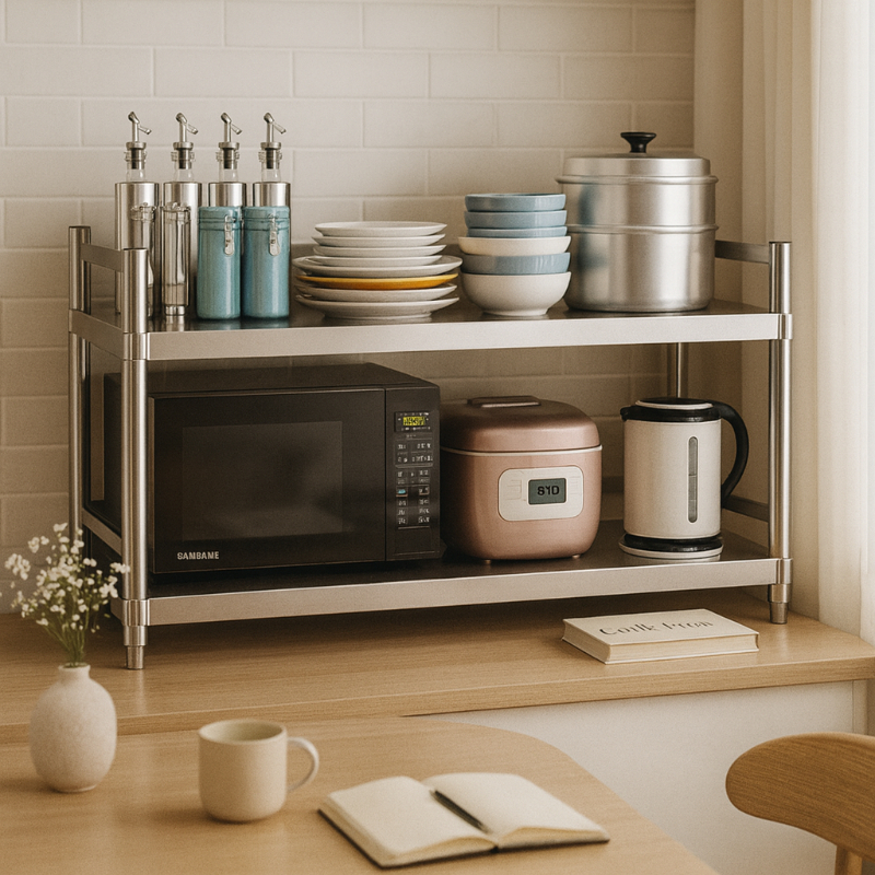 Adjustable Stainless Steel Kit - Commercial Kitchen Small Space บทวิจารณ์และราคา