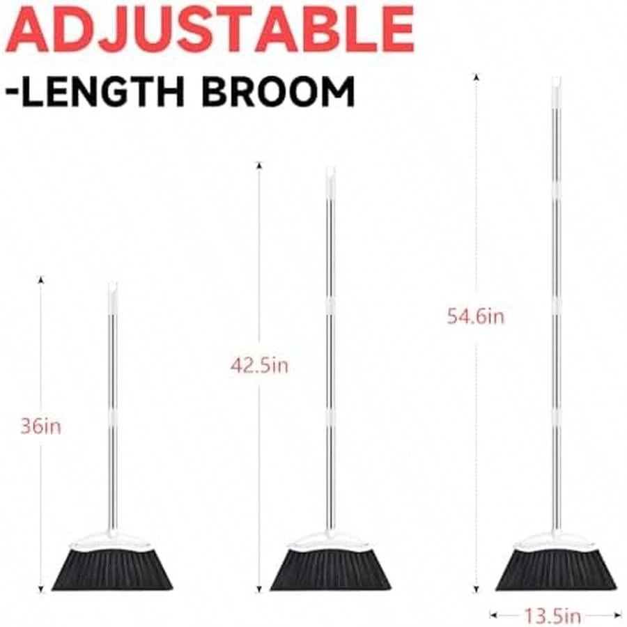 Heavy Duty Broom, 54-Inch Adju - Commercial Kitchen Broom บทวิจารณ์และราคา