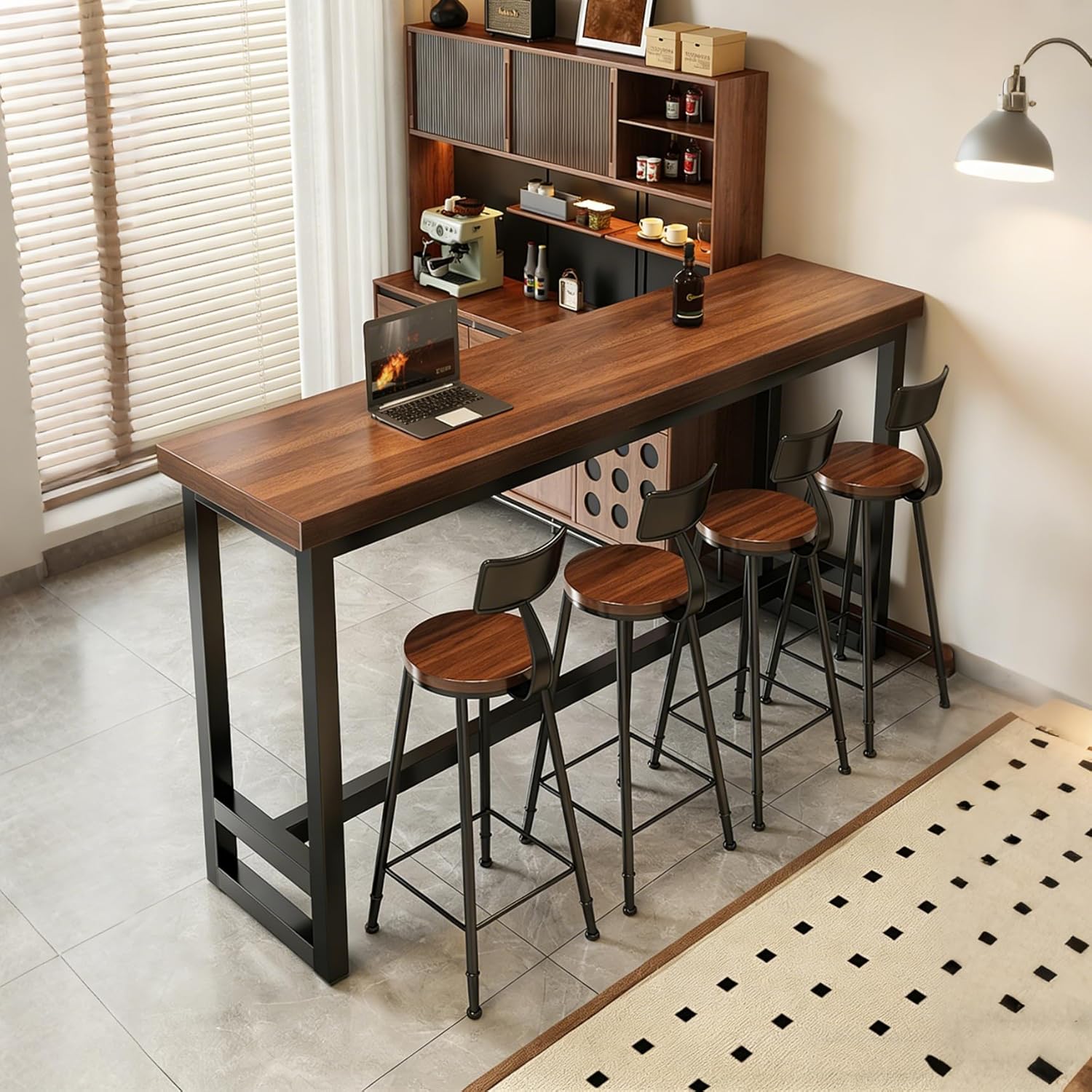 Narrow Counter Height Bar Tabl - Commercial Kitchen Small Space บทวิจารณ์และราคา