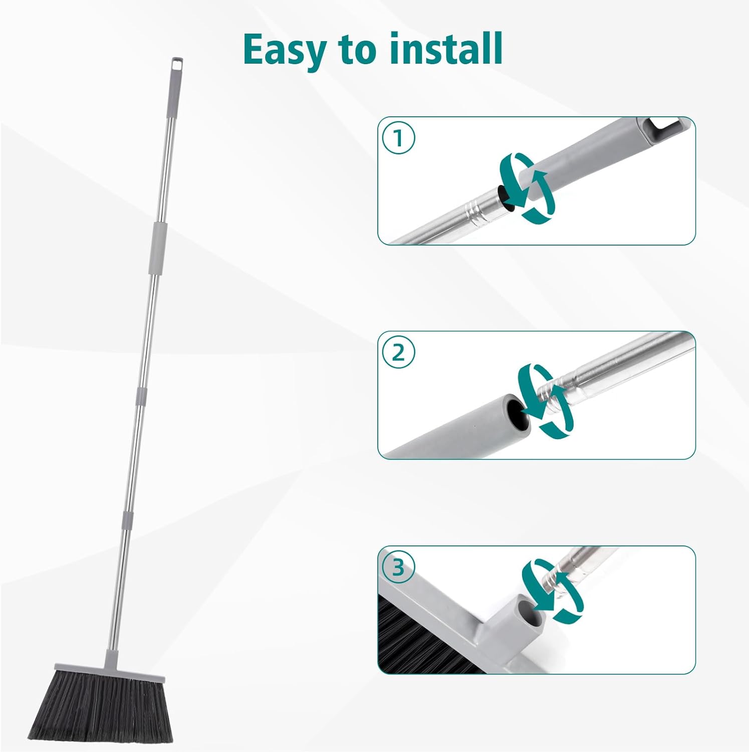 Broom, Outdoor Broom for Floor - Commercial Kitchen Broom บทวิจารณ์และราคา