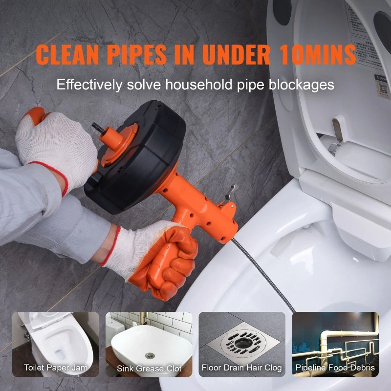 Drain Cleaner Machine 25FT Aut - Commercial Kitchen Youtube บทวิจารณ์และราคา