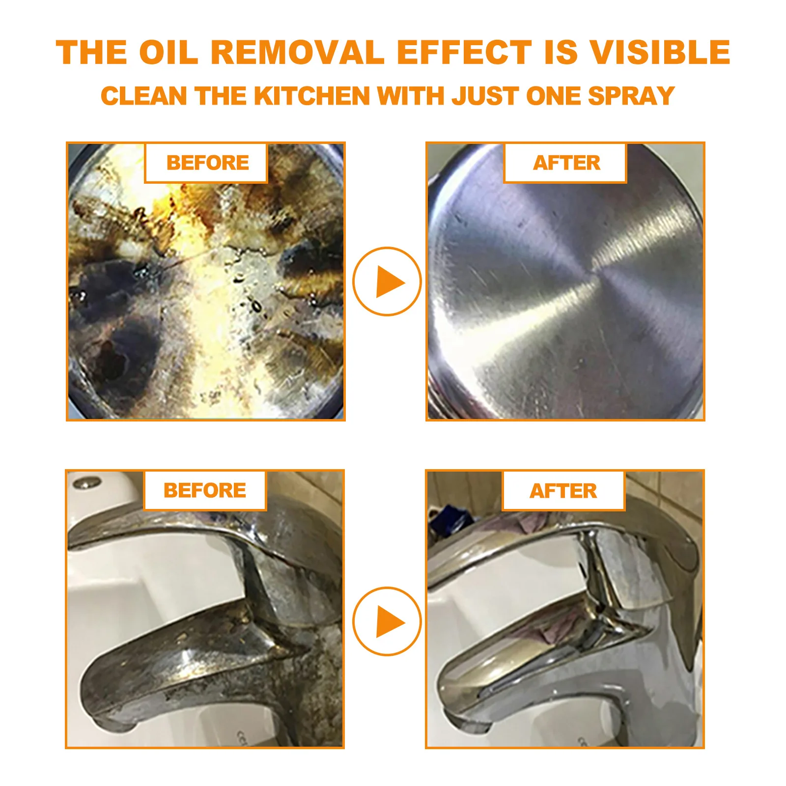 Oil Cleaner Bubble Spray Remov - Commercial Kitchen Grease Cleaner บทวิจารณ์และราคา