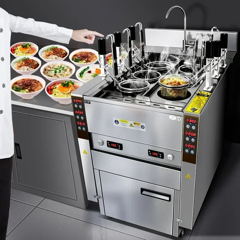 Auto-lift Pasta Cooker with 6  - Commercial Kitchen Boiler บทวิจารณ์และราคา