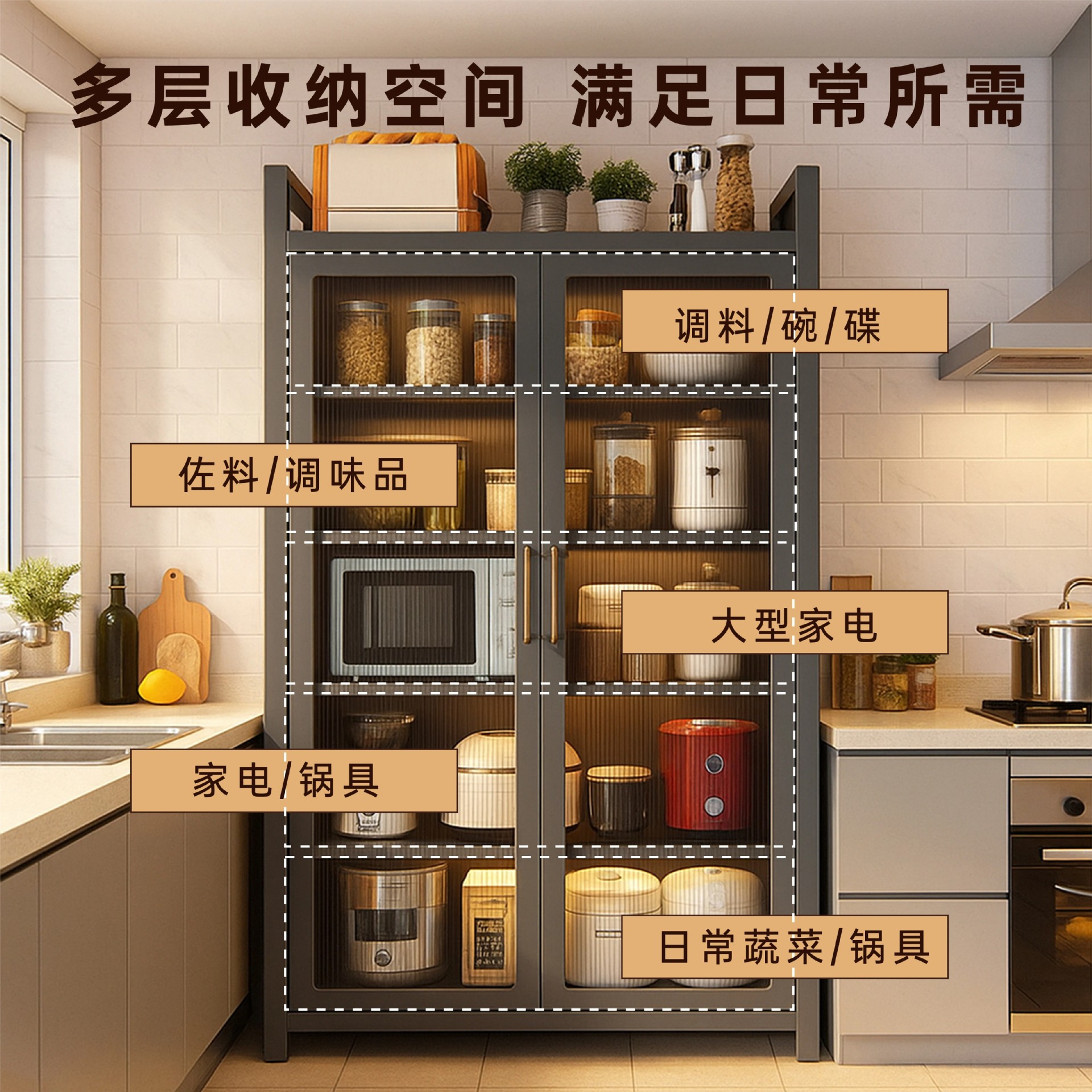 Kitchen multi-functional rack  - Commercial Kitchen Microwave บทวิจารณ์และราคา