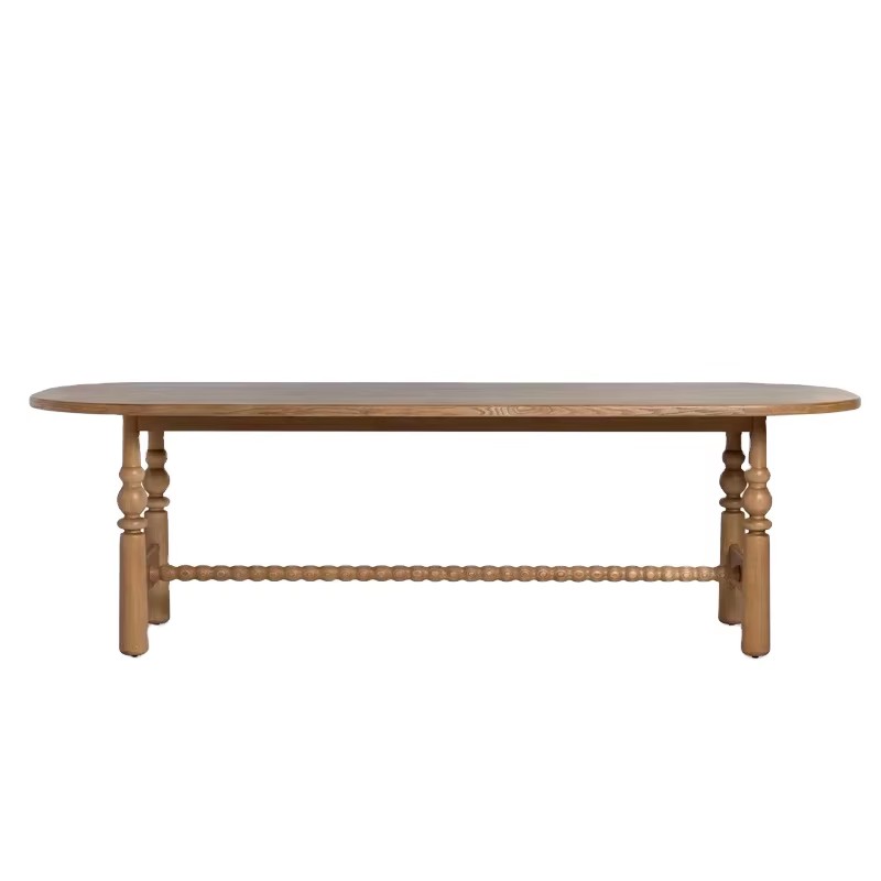 Nordic Vintage Oak Dining Tabl - Commercial Kitchen Set บทวิจารณ์และราคา