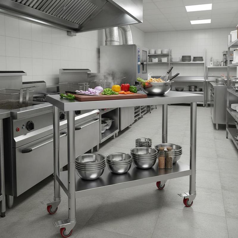 Work table 762 x 457.2 x 863.6 - Commercial Kitchen Tables บทวิจารณ์และราคา