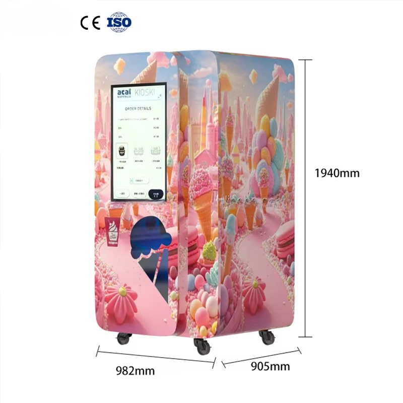 Soft Ice Cream Vending Machine - Commercial Ice Maker บทวิจารณ์และราคา