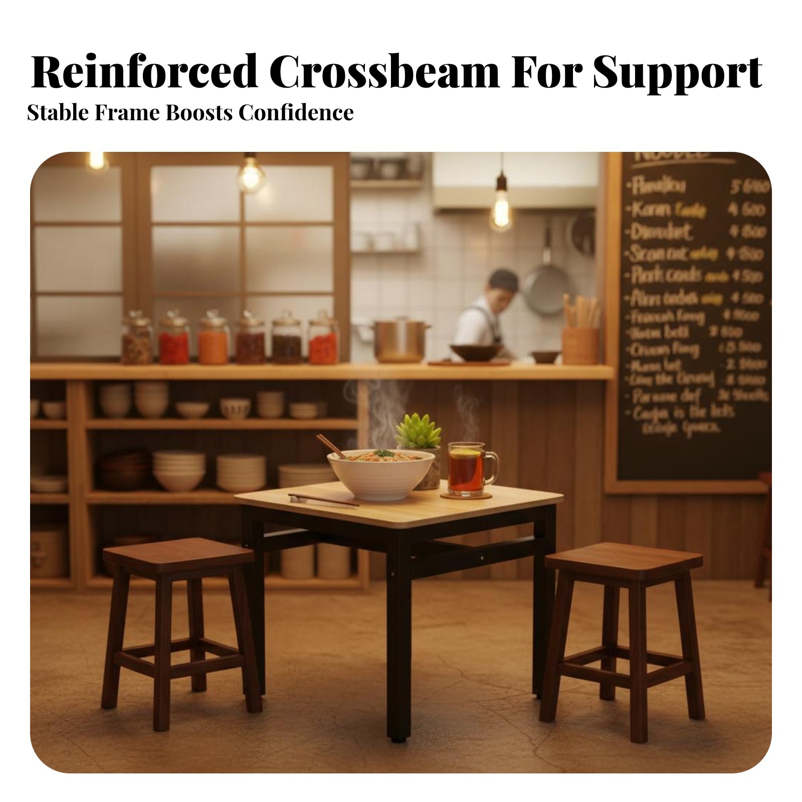 Square Table with 4 Chairs Eas - Commercial Kitchen Set บทวิจารณ์และราคา