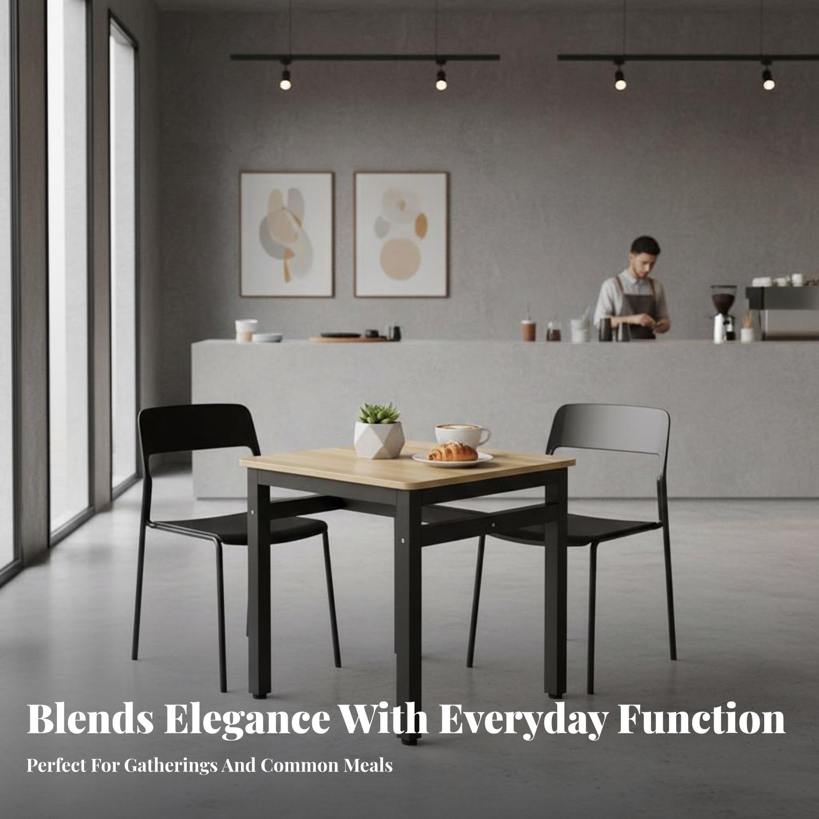 Square Table with 4 Chairs Eas - Commercial Kitchen Set บทวิจารณ์และราคา