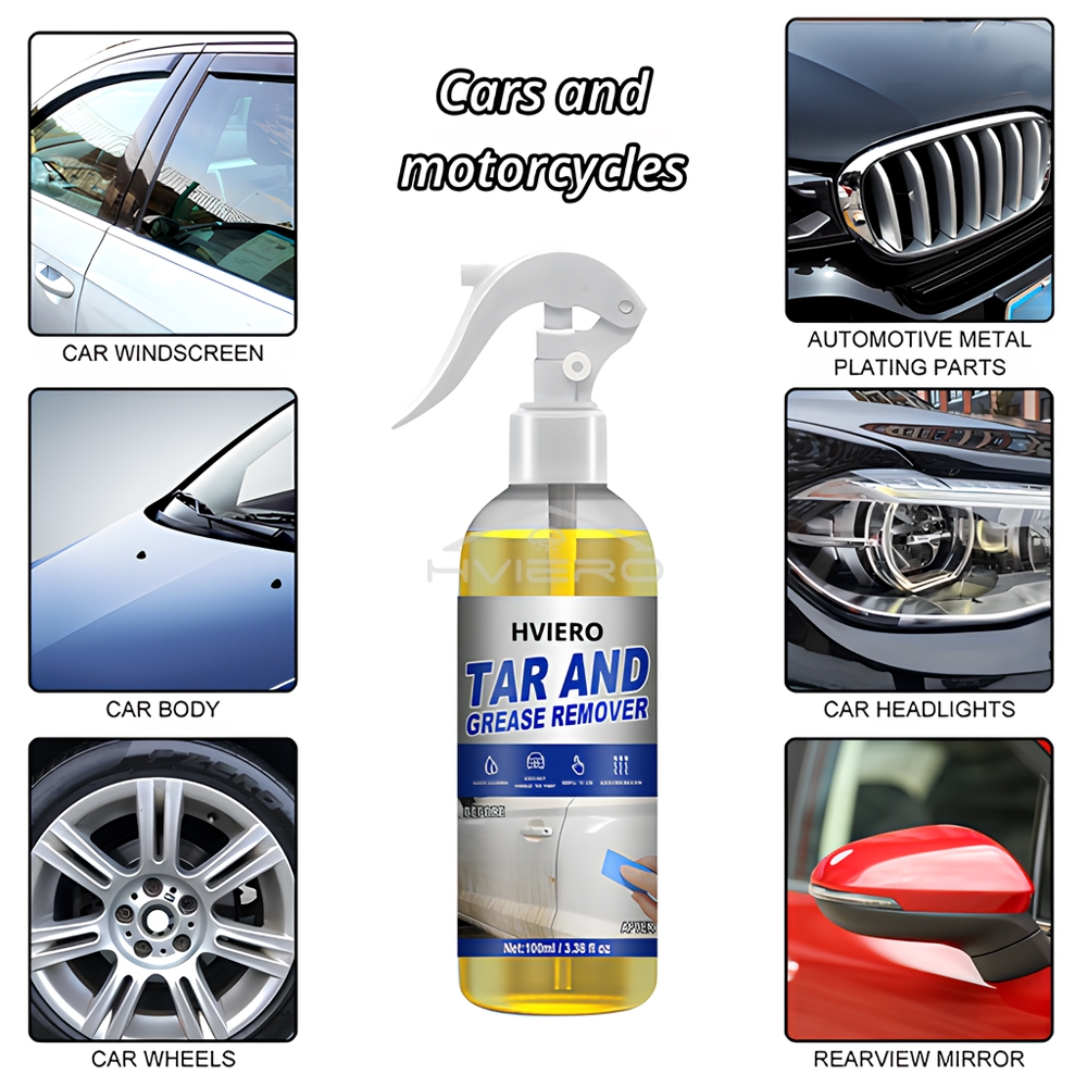 100ml Car Oil Tar Remover Solv - Commercial Kitchen Grease Cleaner บทวิจารณ์และราคา