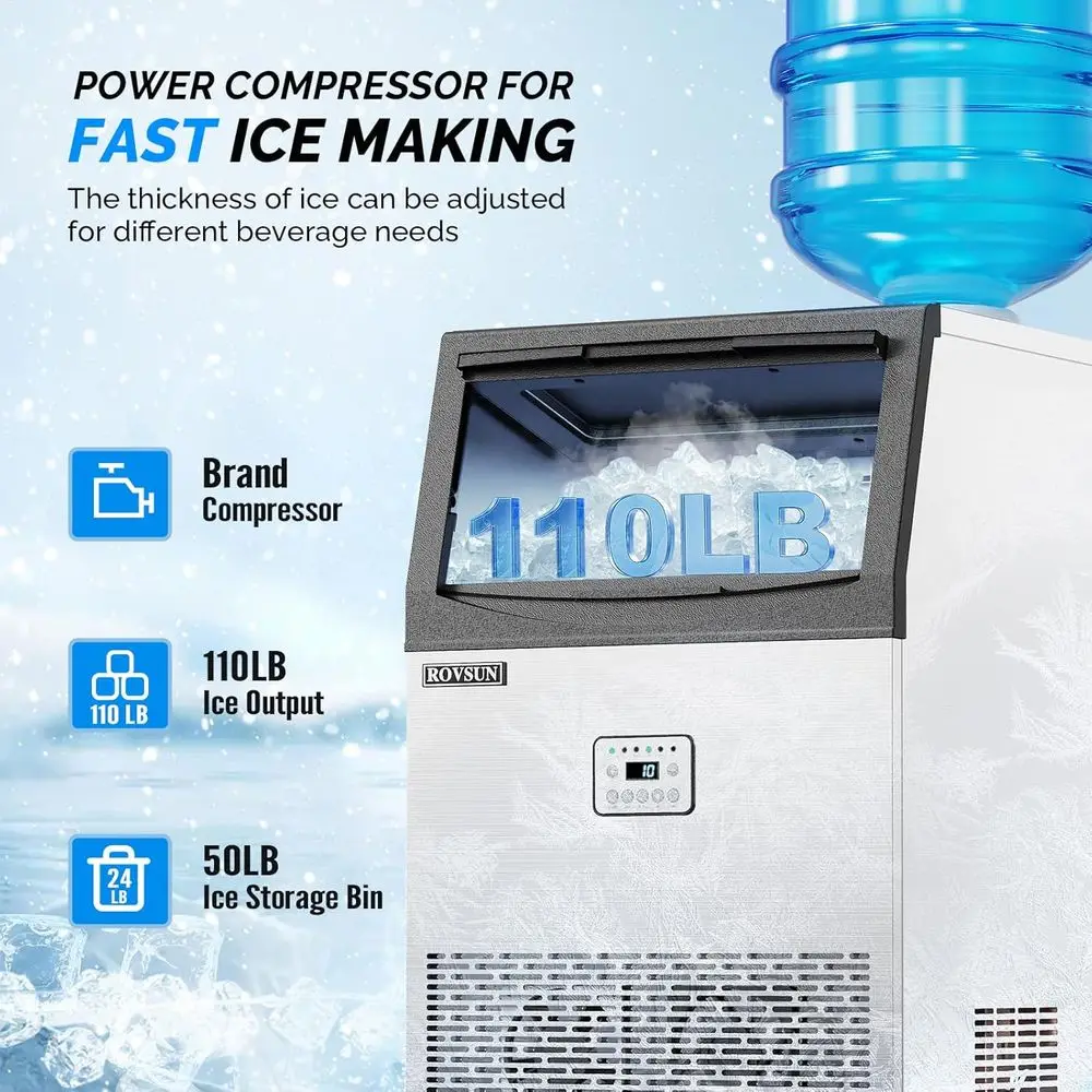 110LBS/24H Commercial Ice Make - Commercial Ice Maker บทวิจารณ์และราคา