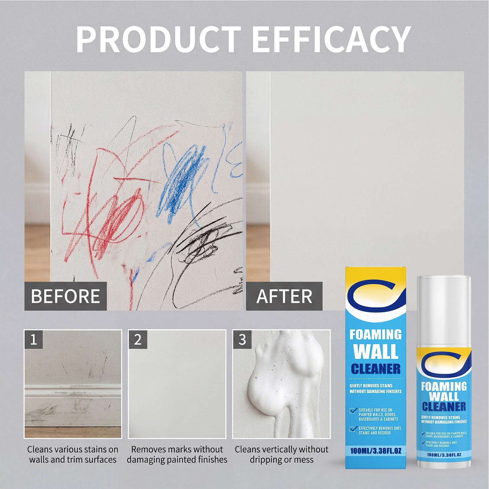 Foaming Wall Cleaner 100ml Hea - Commercial Kitchen Grease Cleaner บทวิจารณ์และราคา