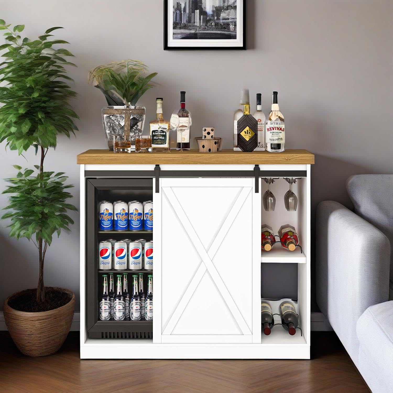 Customizable Coffee Bar Cabine - Commercial Kitchen Fridge บทวิจารณ์และราคา