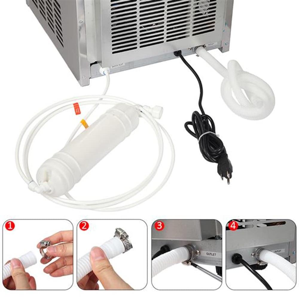 Commercial Ice Maker 110Lbs/24 - Commercial Ice Maker บทวิจารณ์และราคา