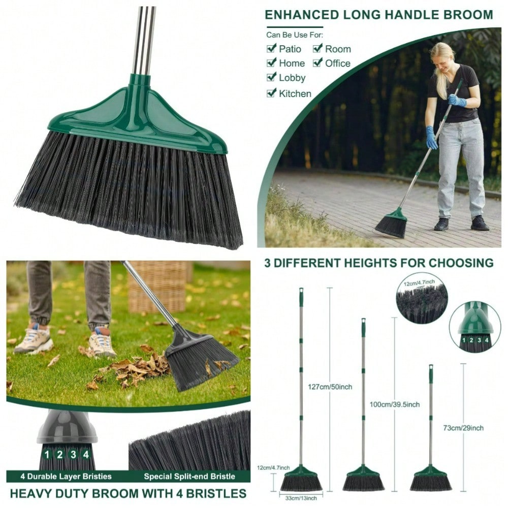 Long Handle Commercial Broom F - Commercial Kitchen Broom บทวิจารณ์และราคา