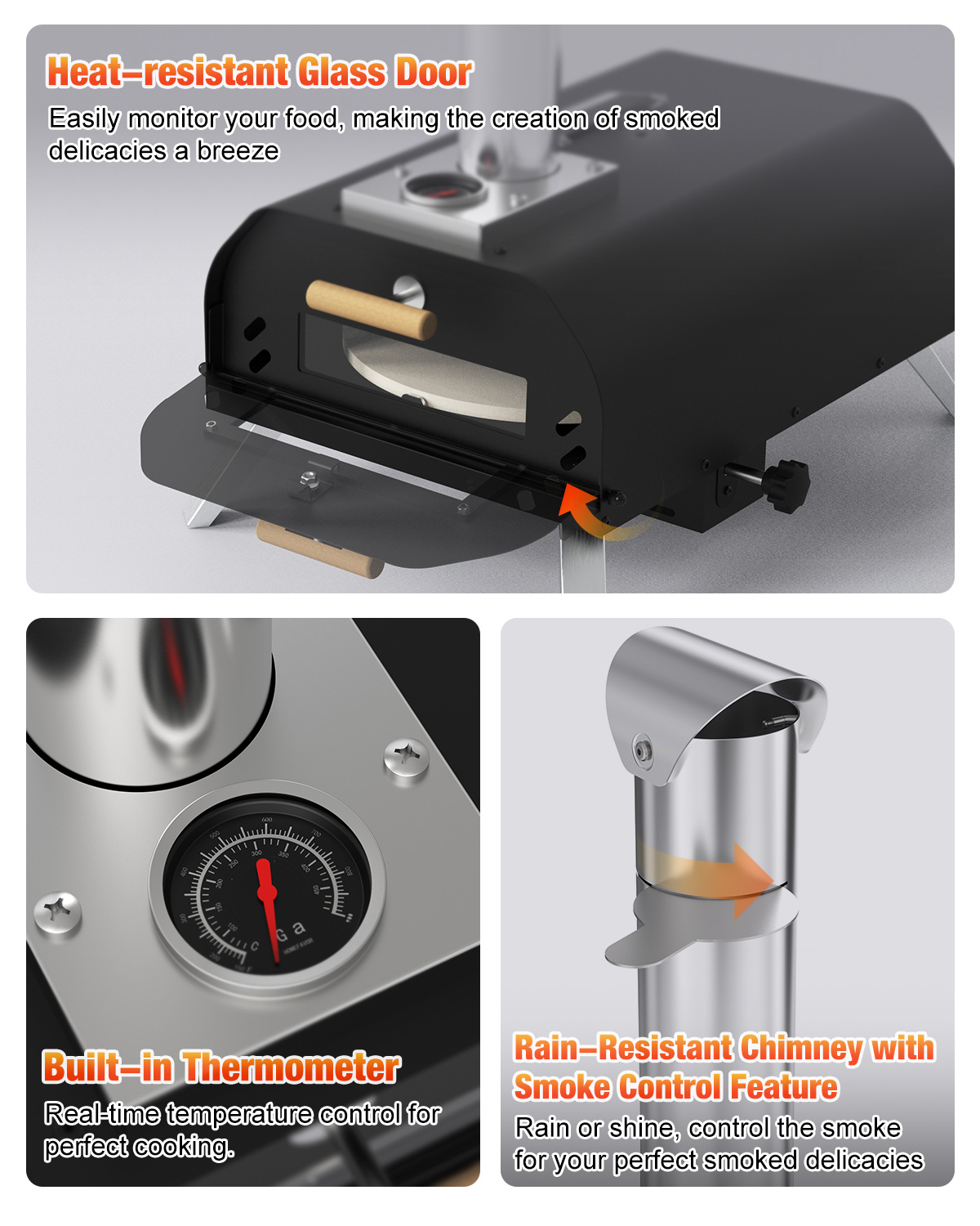 Portable Outdoor Wood Pellet P - Pizza Conveyor Oven บทวิจารณ์และราคา