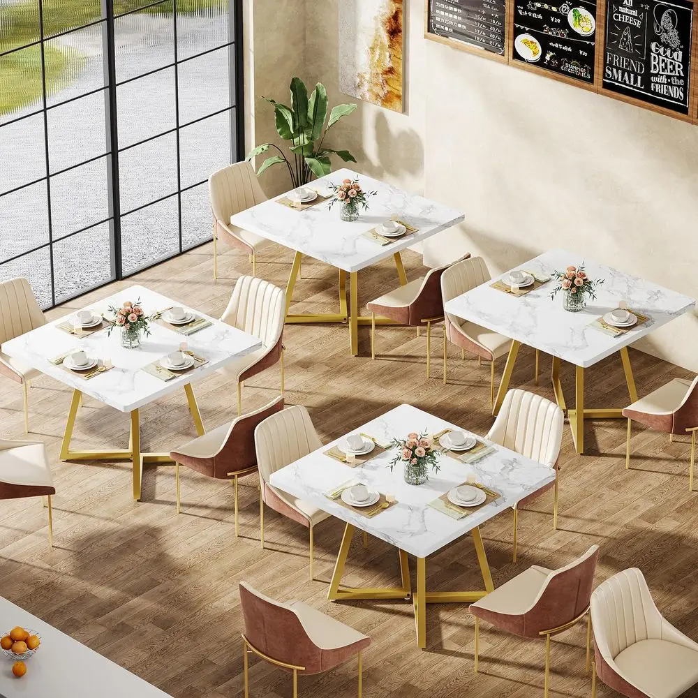 Square Commercial Dining Table - Commercial Kitchen Set บทวิจารณ์และราคา