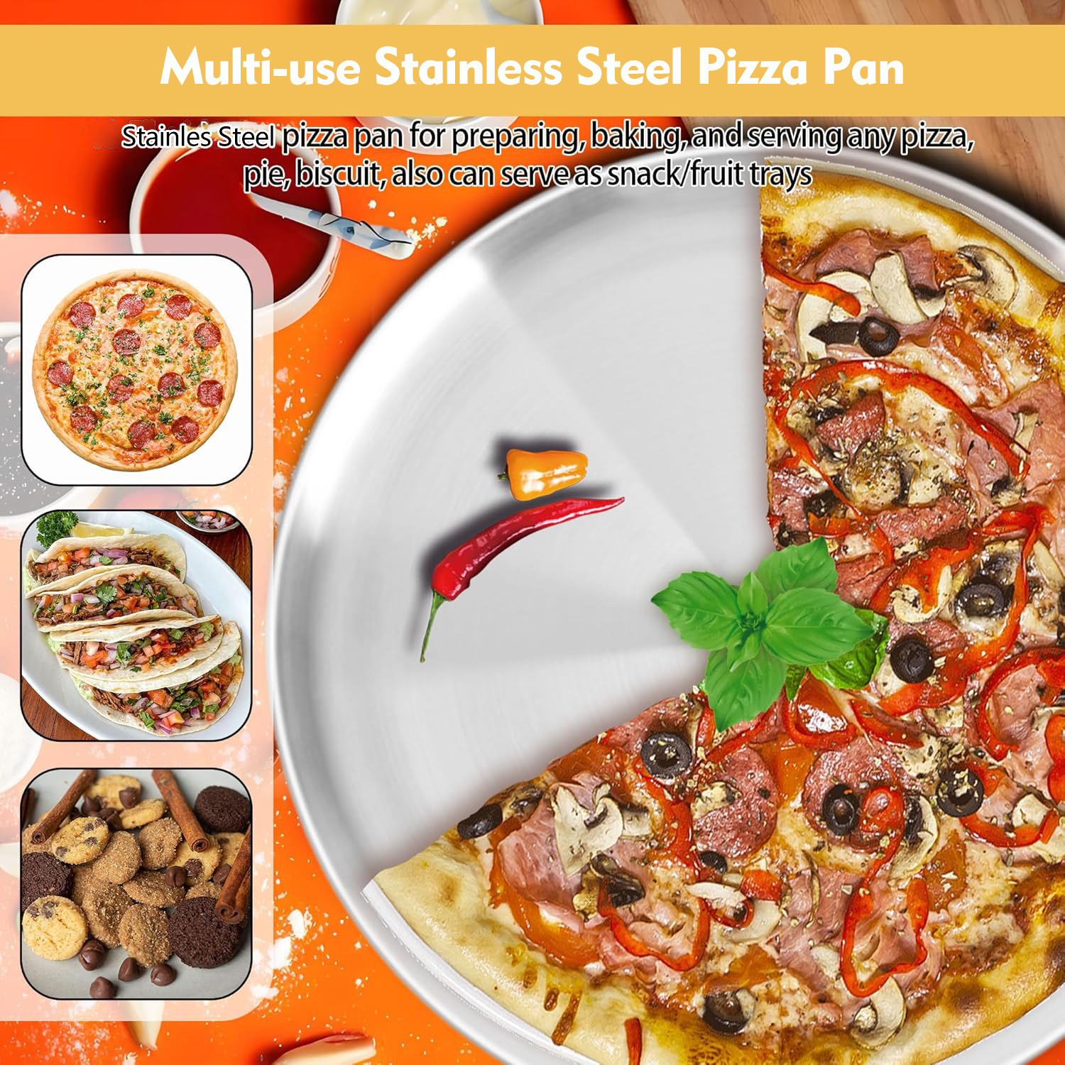 SHANGPEIXUAN Pizza Pan 9/10/12 - Pizza Conveyor Oven บทวิจารณ์และราคา