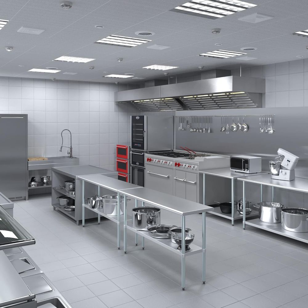 Stainless Steel Rolling Table  - Commercial Kitchen Tables บทวิจารณ์และราคา