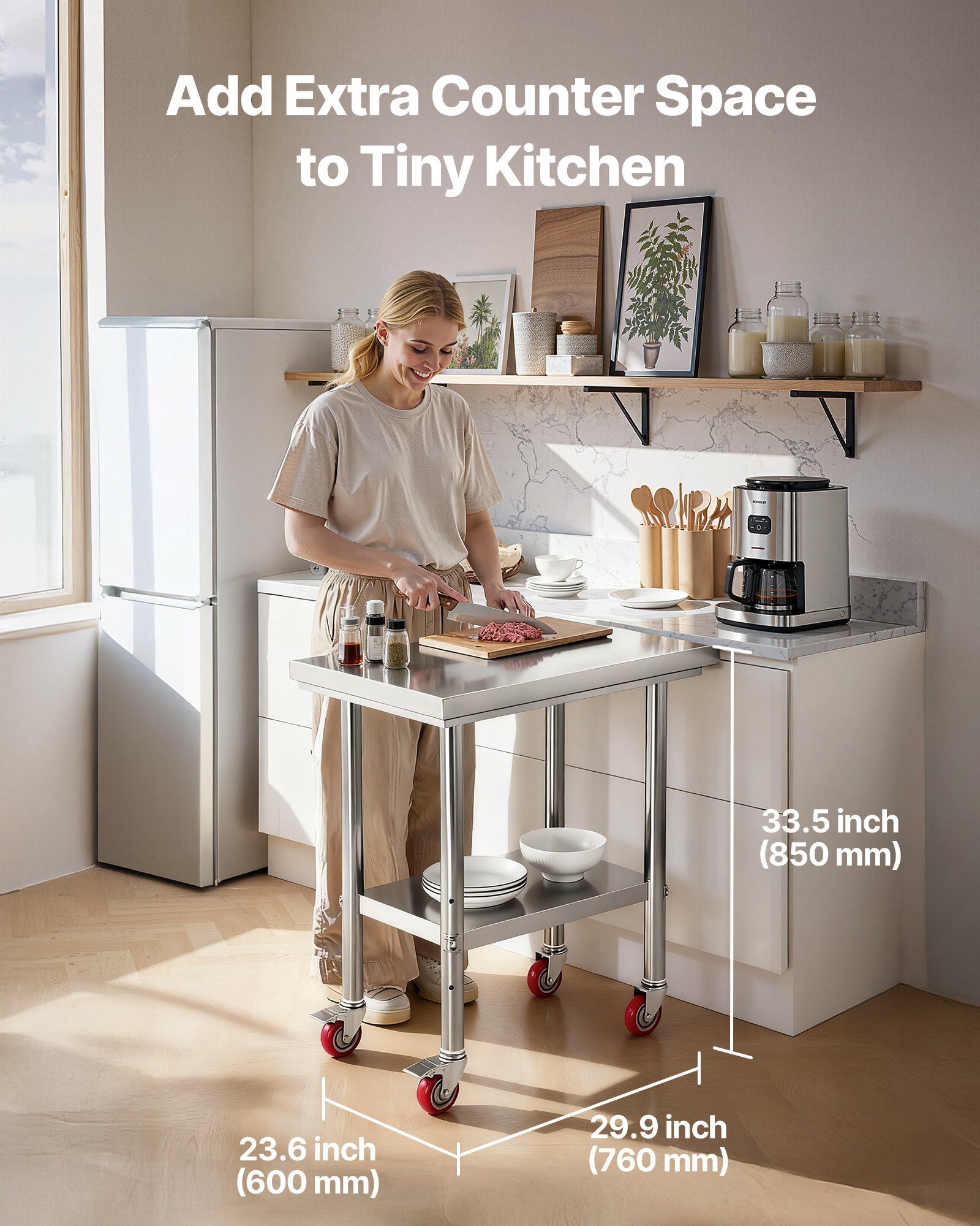 Stainless Steel Table, 24 x 30 - Commercial Kitchen Tables บทวิจารณ์และราคา