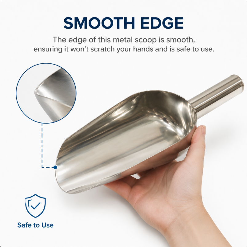 Stainless Steel Scoop Set Heav - Commercial Kitchen Set บทวิจารณ์และราคา