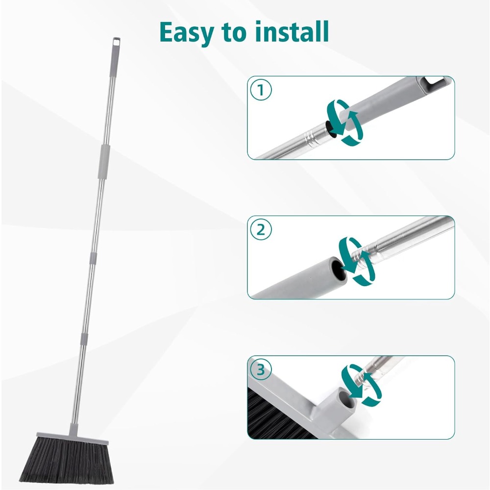 Broom, Outdoor Broom for Floor - Commercial Kitchen Broom บทวิจารณ์และราคา
