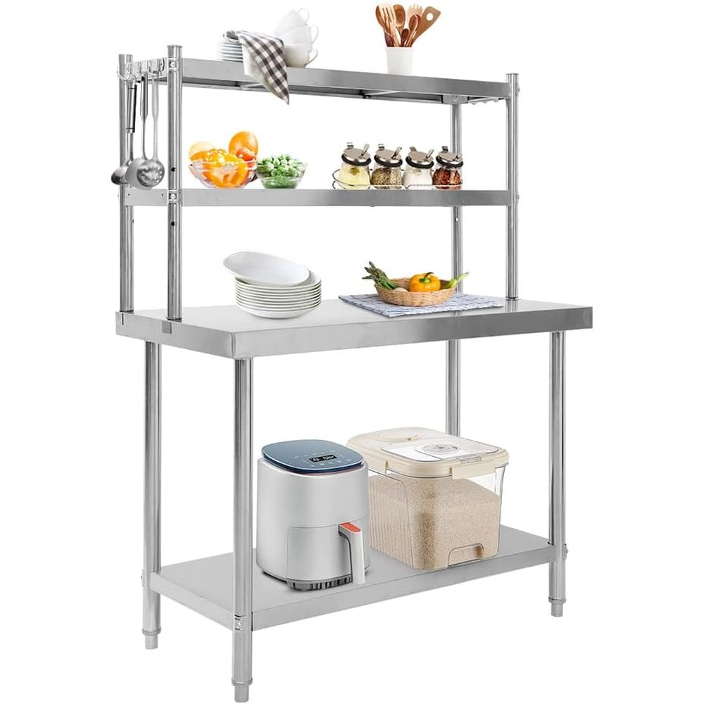 48x24 Stainless Steel Kitchen  - Commercial Kitchen Tables บทวิจารณ์และราคา