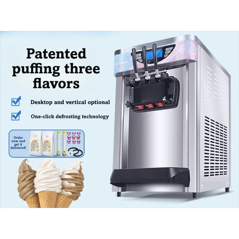 Commercial Soft Ice Cream Mach - Commercial Ice Maker บทวิจารณ์และราคา