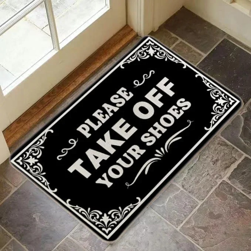 Please Take Your Shoes Off Rug - Commercial Kitchen In Your Home บทวิจารณ์และราคา