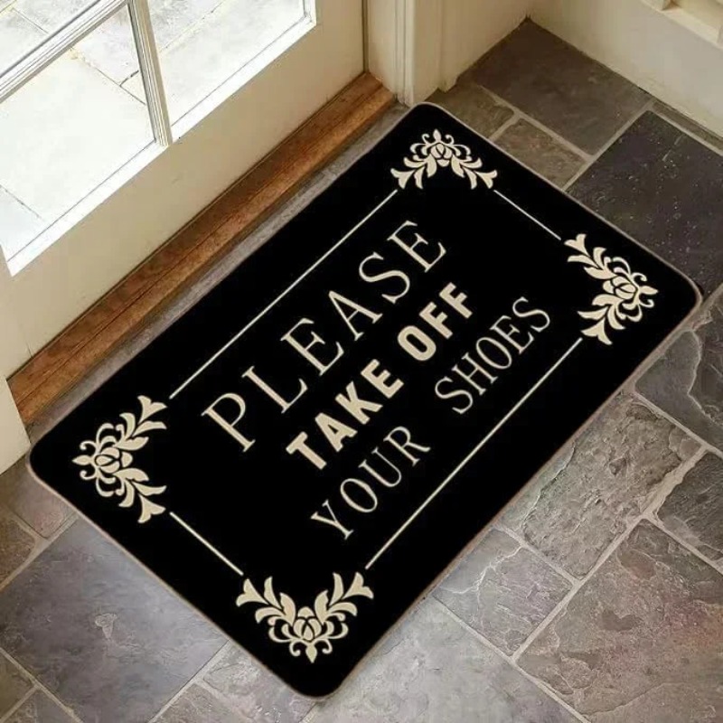 Please Take Your Shoes Off Rug - Commercial Kitchen In Your Home บทวิจารณ์และราคา
